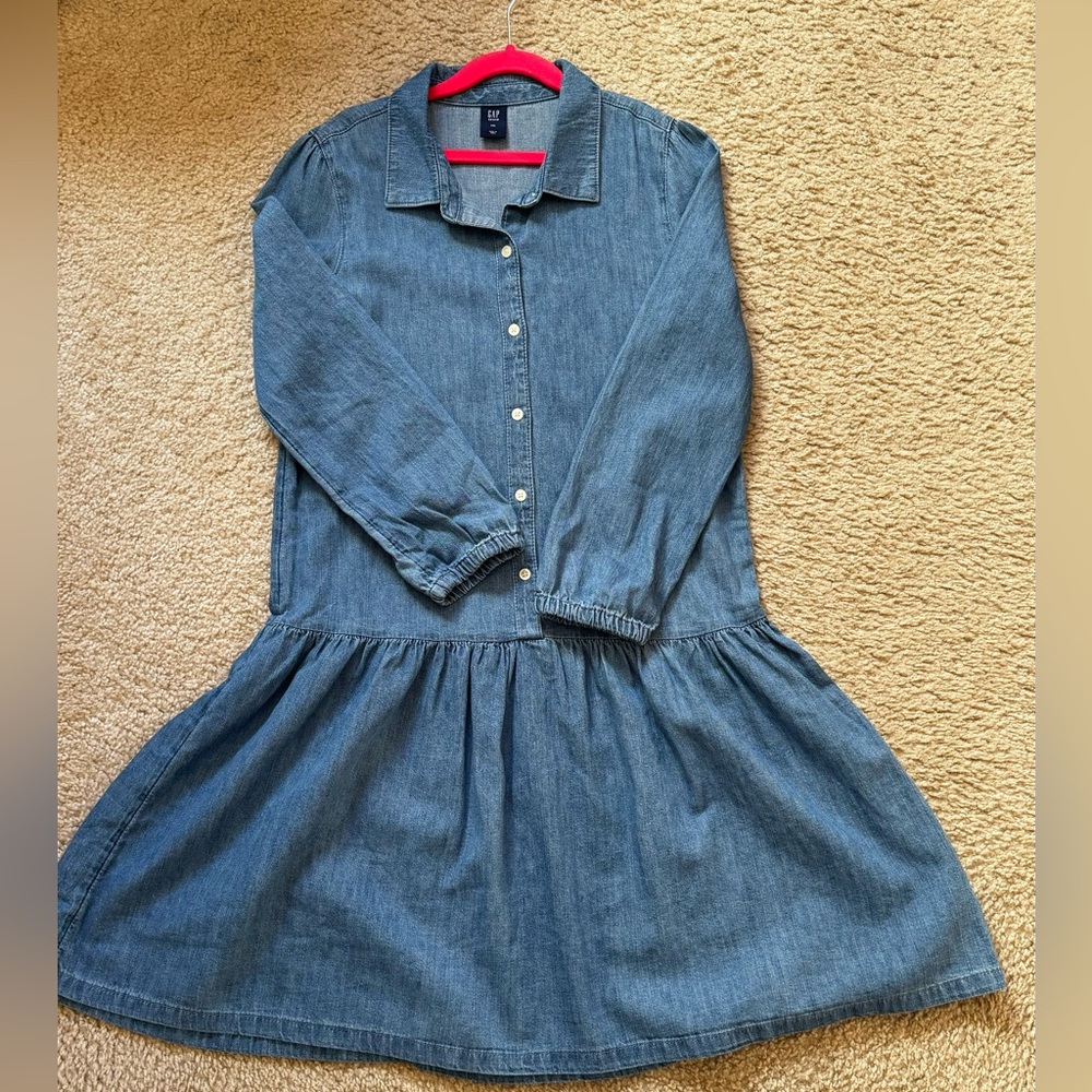 Gap Kids || Denim button down denim dress size XXL